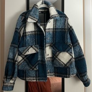 Zara cropped shacket